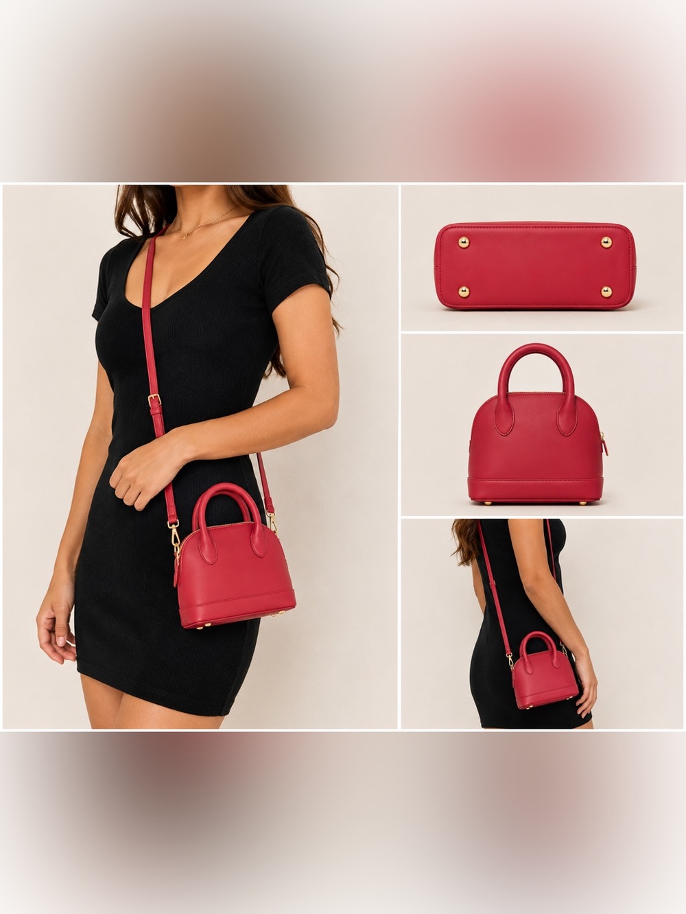 FOREVER 21 SATCHEL CROSSBODY BAG - RED (NEW WITH TAGS)